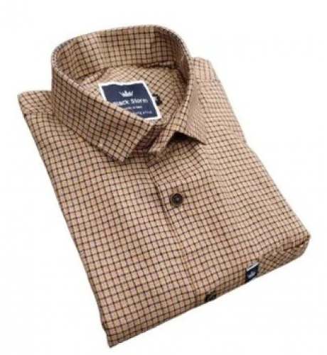 Regular Formal Wear Small Checks Shirt by Ganpati Garments