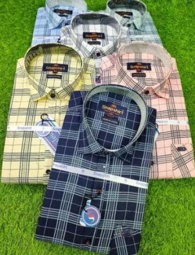 Snapshirt Present Office Wear Checks Shirt  by Snapshirt