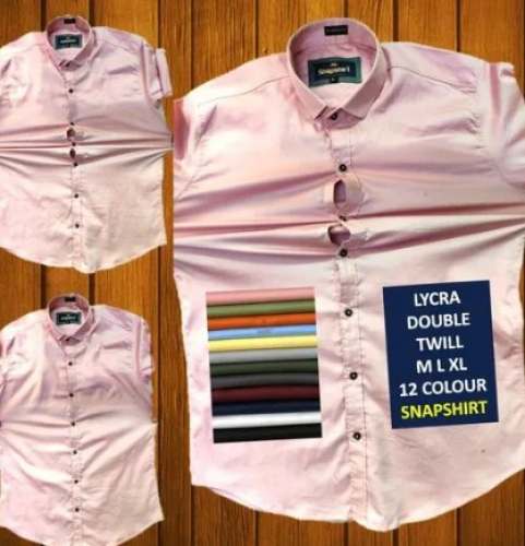 Stunning Double Twill Lycra Mens Shirt  by Snapshirt