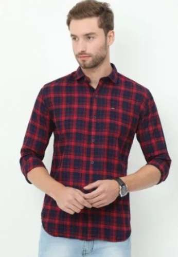 Arihant Enterprise Presents Mens Red Checks Shirt  by Arihant Enterprises