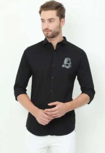 Full Sleeve Plain Cotton Shirt by Onfire 