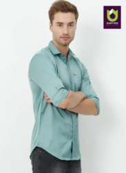 Office Wear Plain Men Shirt by Onfire