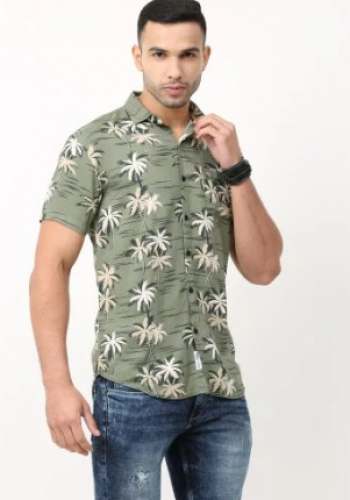 Regular Wear Short Sleeve Printed Men Shirt  by Arihant Enterprises