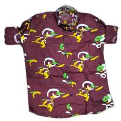 Mens Purple Rayon  Printed Casual Shirt