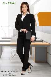 Black Corporate Blazer For Ladies