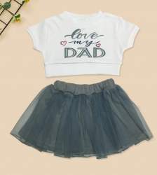 Kids Girl Top And Skirt At Wholesale Rate