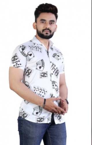 Men Lycra Designer Half Sleeve Shirt  by Nilesh Tailor and Fashion