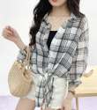 Stunning Checks Pattern Girls Shirt from Surat  thumb 2