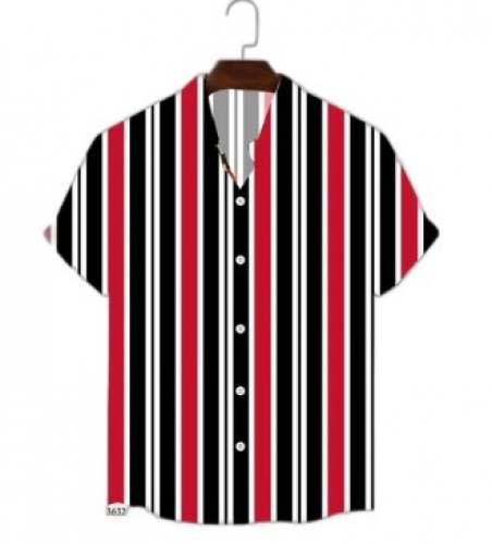 Fancy 2 Way Lycra Digital Printed Shirt
