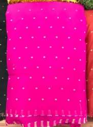 Fancy Pink Viscose Muslin Dyed Fabrics