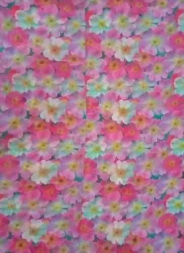 Multi Color Cotton Floral Printed Fabric