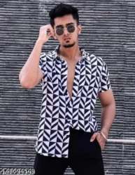 Mens Cotton Printed Shirt