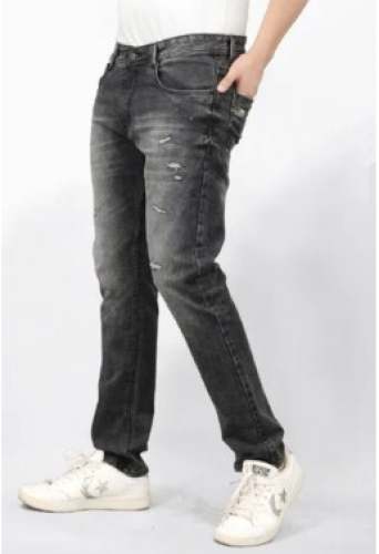 Mens Black Denim Jeans by Sivansh fashion