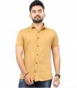 Mens Casual Lycra Plain Shirt 