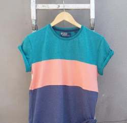 Round Neck Multi Color T Shirt