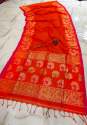 Premium quality hand woven lilen saree thumb 1