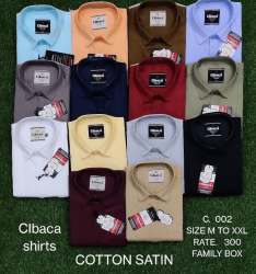 Cotton Satin Plain Cibaca Shirt C002