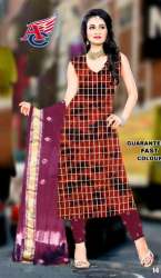 Bandhani Unstitch Dress Material For Women