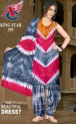 Tie And Dye Unstitch Dress Material