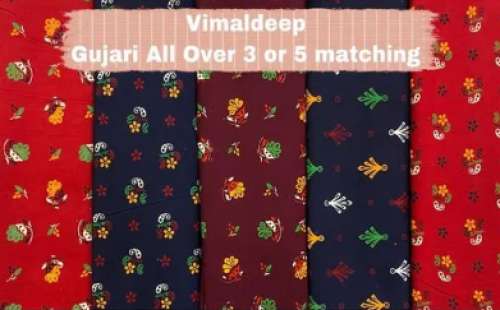 Gujri Print Cotton Nighty Fabric by Vimaldeep Textile Mills
