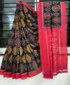beautiful-linen-printed-saree