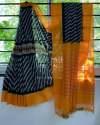 Leheriya Design Linen Print Saree