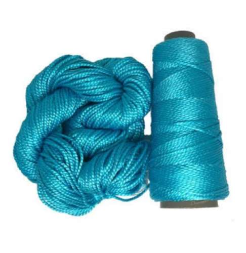 Blue Knitting Mulberry Silk Yarn by M jiju silk mills