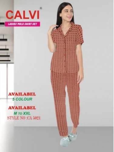 Ladies Printed Designer Pyjama Set by Sri Sai Garments