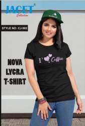 Printed Nova Ladies Lycra T Shirt