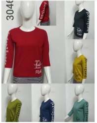 Ladies Cotton Printed Crop Top