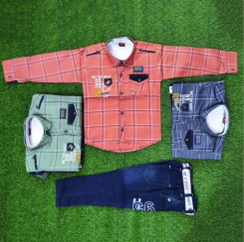 Kids Full Sleeve Shirt And Pant At Wholesale Rate by M S Fashion