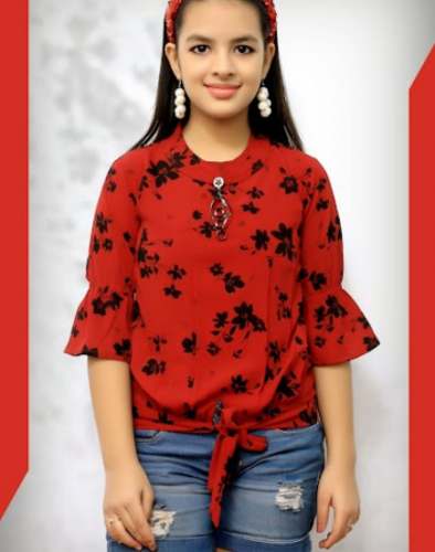 Fancy Kids Red Western Top by Dollcy Kids