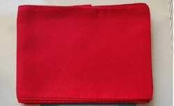 Red Polyester Saree Fall
