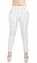 Ladies Cotton Lycra Checks Jegging 
