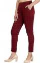 Ladies Cotton Lycra Checks Jegging  thumb 2