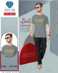 Printed Round Casual Wear Neck T Shirt 