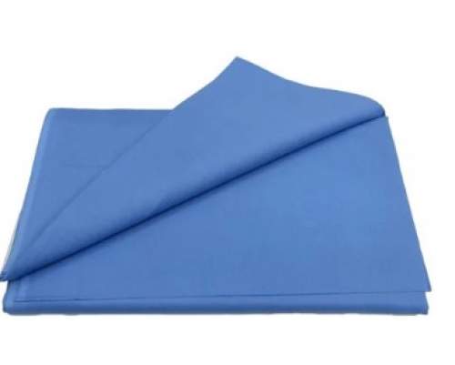 Plain Sky Blue Cotton Fabric by Kinjal Fashions