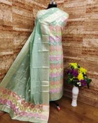 Banarasi Pure Chanderi silk dyble zari suits