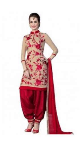 Multicolor Checked Party Wear Cotton Fancy Suit  by Banarasi Karegar Collaction