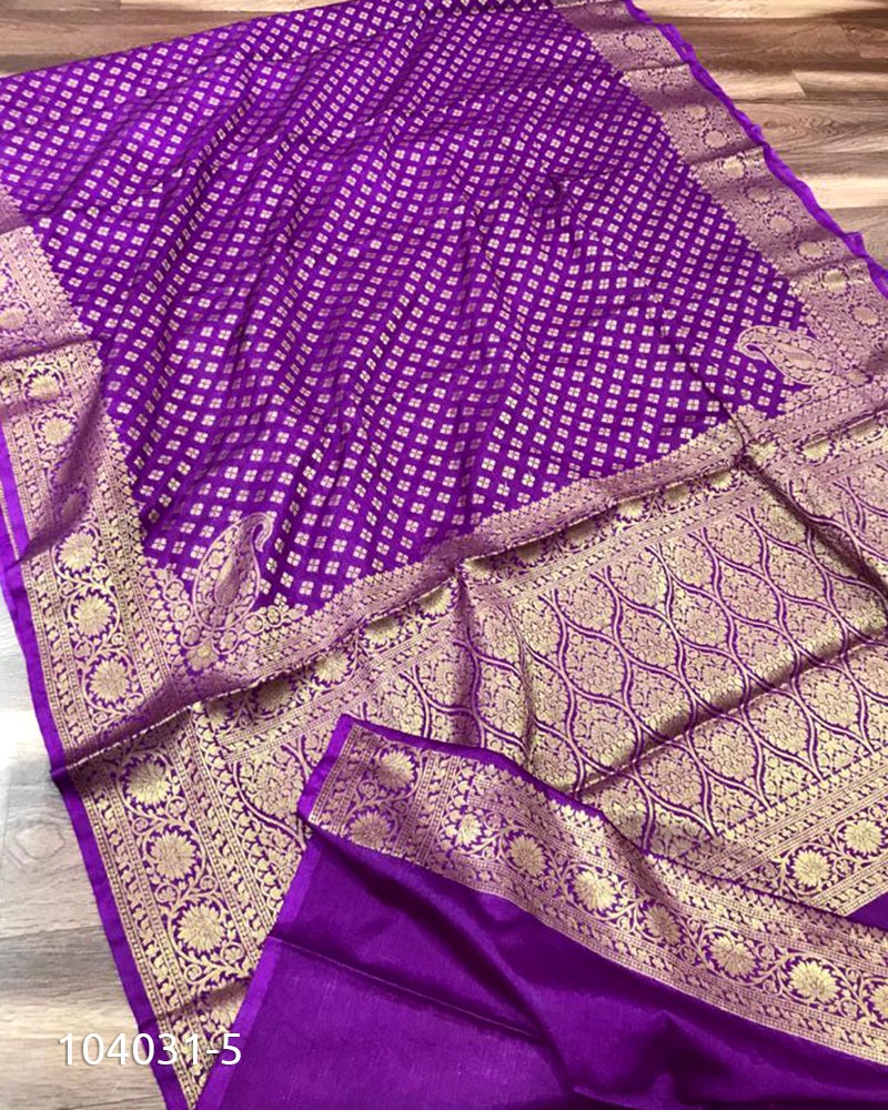 Banarasi Semi Georgette Silk Saree by Banarasi Culture