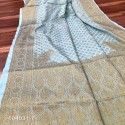 Banarasi Semi Georgette Silk Saree thumb 1