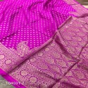 Banarasi Semi Georgette Silk Saree thumb 3