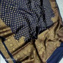 Banarasi Semi Georgette Silk Saree thumb 4