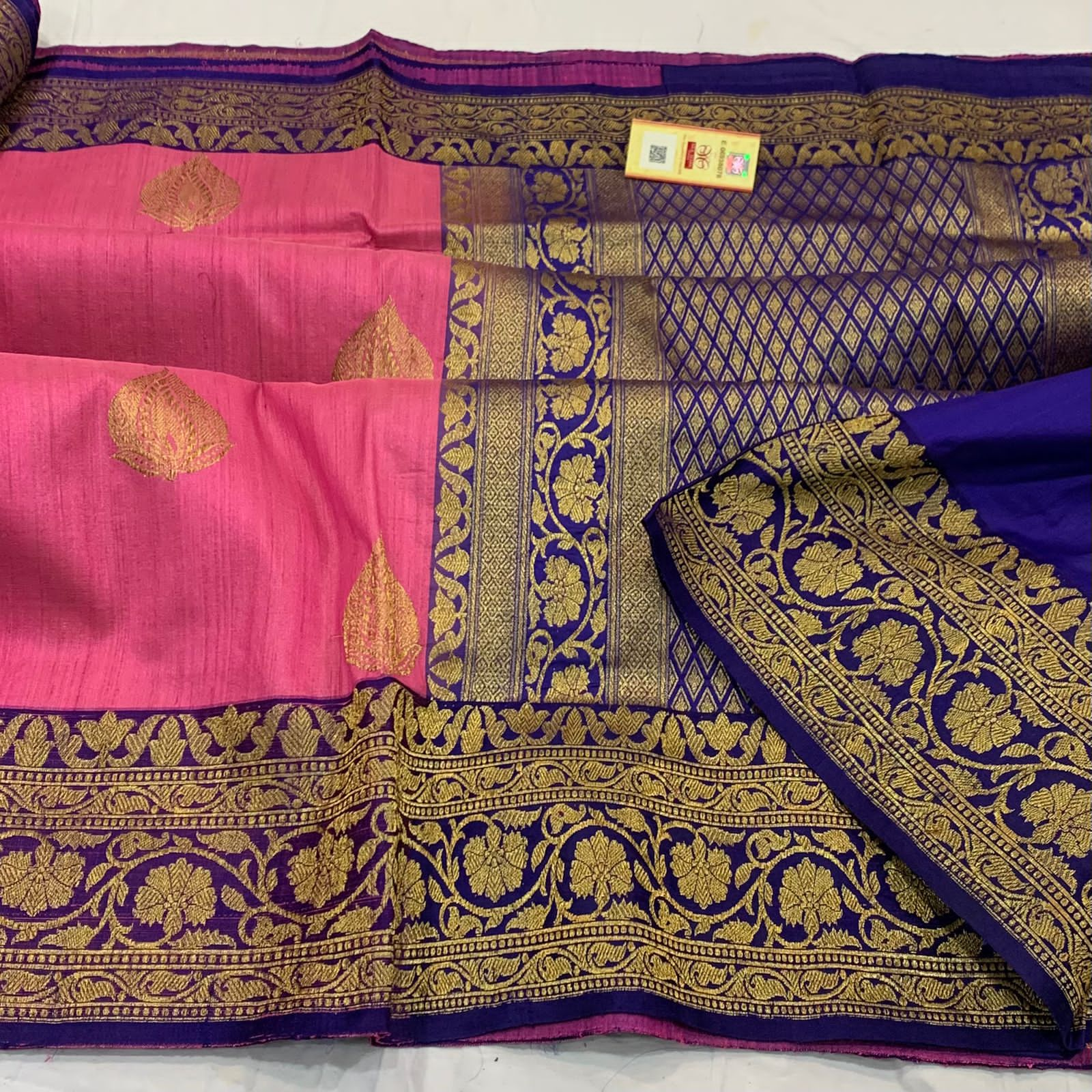 pure Tusser Saree by Banarasi Culture