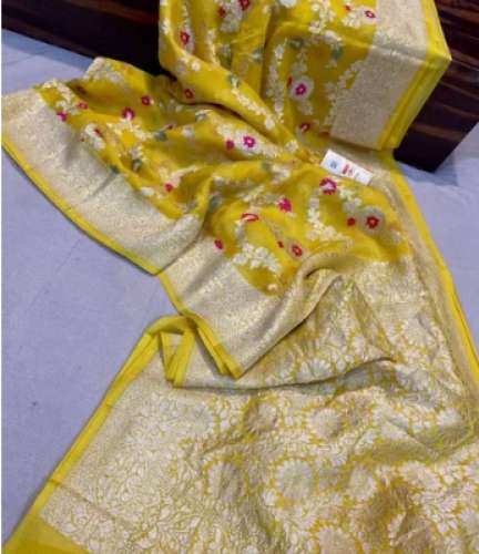 semi Georgette silk saree best quality by Ibrah Fabrics