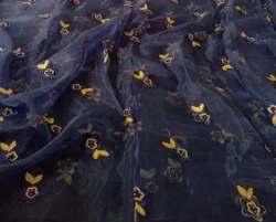 Embroidered Organza Fabric 