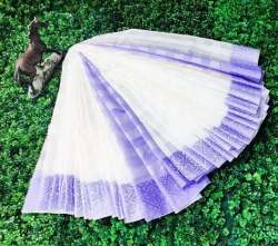 Fancy Kota Cotton Checks Saree 