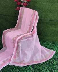 Party wear Kota Cotton Cut work Saree 