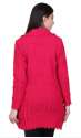 Full Sleeve V Neck Pink Cardigan ladies kurta thumb 3