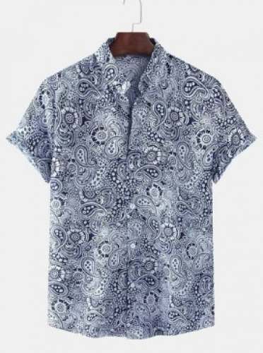 Cotton Mens Digital Printed Shirt by Vastra India